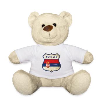Novi Sad Serbien Wappen Flaggen Design - Teddy - Weiß - Vorne