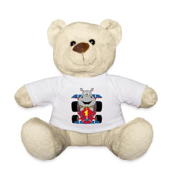NILPFERD - RENNFAHRER - AUTO - MOTORSPORT - Teddy - Weiß - Vorne