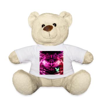 Kaleidoskopische Tie-Dye Schmetterling - Teddy - Weiß - Vorne