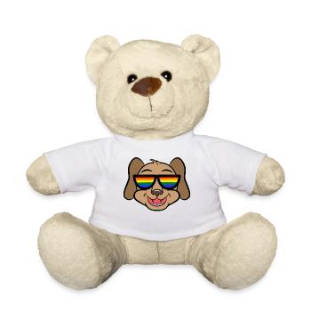Cool Hund Lgbt Regenbogen Lesben Homosexuell - Teddy - Weiß - Vorne