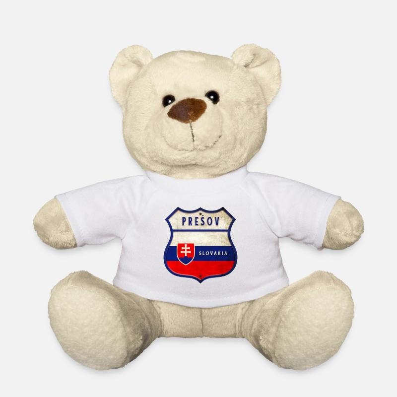 Prešov Slowakei Wappen Flaggen Design - Teddy - Weiß