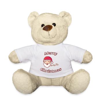 MERRY CHRISTMAS - Nounours - blanc - Devant