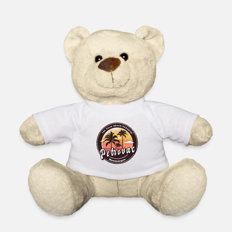 Petrovac Montenegro Strand Design - Teddy - Weiß
