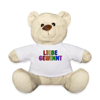Lgbt Liebe Homosexuell Regenbogen Statement Pride - Teddy - Weiß - Vorne