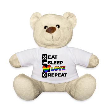 Lgbt Love Heart Pride Transgender Statement Homo - Teddy Bear - white - Front