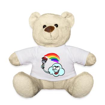 Regenbogen Lgbt Sexualität Rechte Homosexueller - Teddy - Weiß - Vorne
