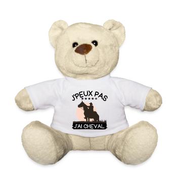 j'peux pas j'ai cheval - Nounours - blanc - Devant