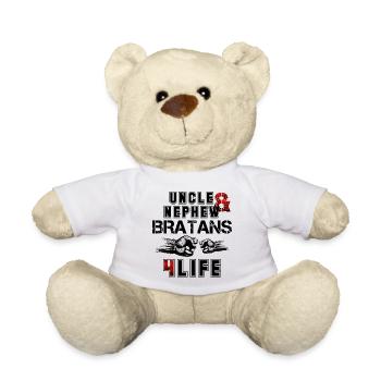 Bratan's uncle and nephew for life gift - Teddy Bear - white - Front
