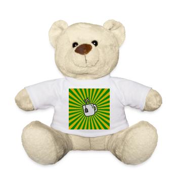 Sunburst Tea vert jaune Sunrise Teacup - Nounours - blanc - Devant