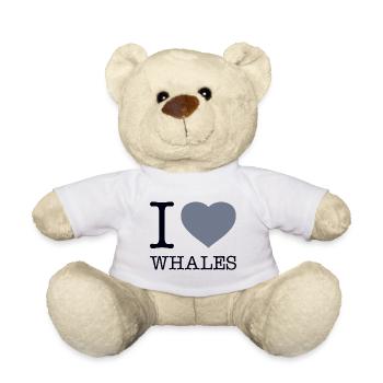 I LOVE WHALES - Teddy - Weiß - Vorne