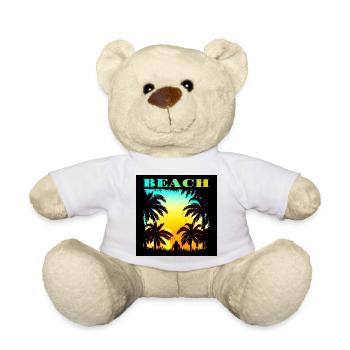 90s Retro Palms Hawaii Sunset - Nounours - blanc - Devant