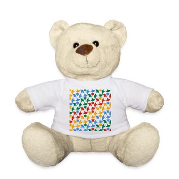 Tuiles andalouses 12 (Alhambra, Grenade) - Nounours - blanc - Devant