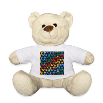 Andalusian Tiles 12 (Alhambra, Granada) - Teddy Bear - white - Front