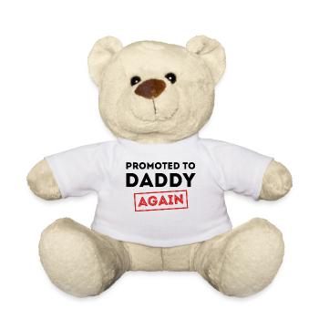 Famille Bonheur Parents Papa Déclaration Bébé Enceinte - Nounours - blanc - Devant