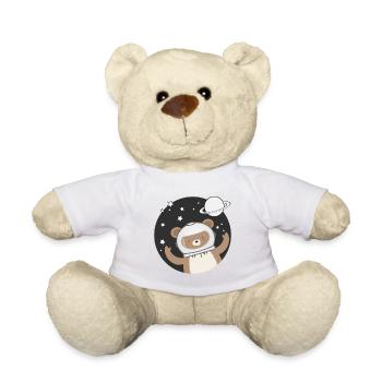 cute astronaut bear in comic style - Teddy Bear - white - Front