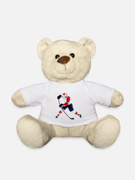Hockey sur glace - Nounours - blanc