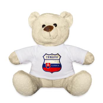 Trnava Slovakia coat of arms flag design - Teddy Bear - white - Front
