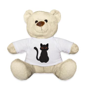 Black Cat Bombay Cat Outfit pour - Nounours - blanc - Devant