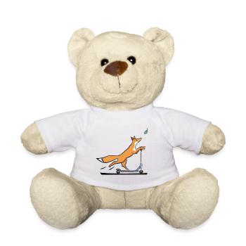 Fox - Teddy Bear - white - Front