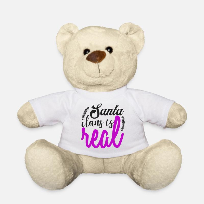 Santa - Teddy Bear - white