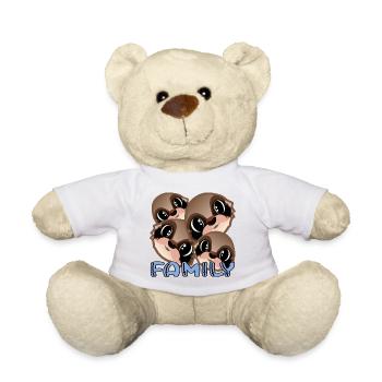 FAULTIERBÄR FAMILIE - NIEDLICHES TIER - Teddy - Weiß - Vorne
