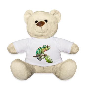 Colorful chameleon life - Teddy Bear - white - Front