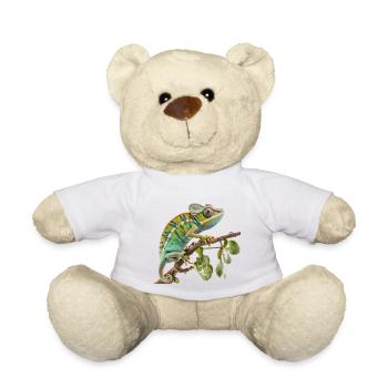 Follow the chameleon - Teddy Bear - white - Front