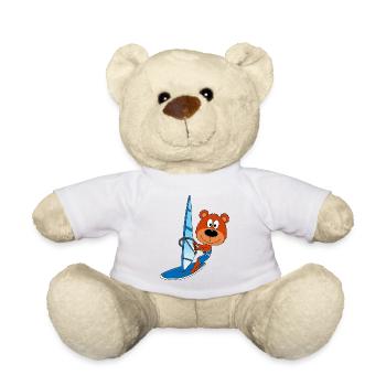 WINDSURFER - BÄR - TEDDY - SURFER - SPORT - Teddy - Weiß - Vorne