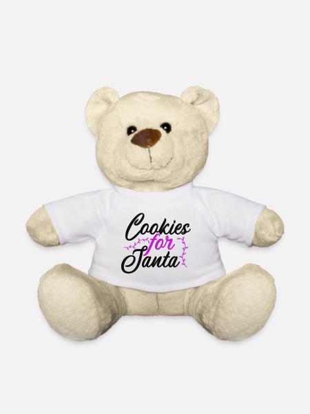 Cookies for santa - Teddy Bear - white