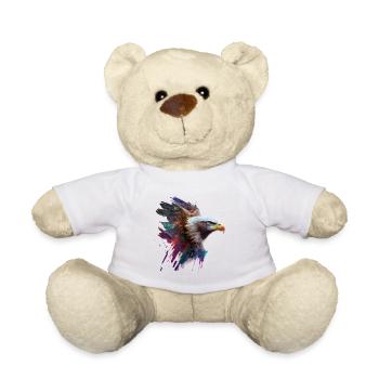 Adlerstolz: Ein ölgemaltes Kunstwerk - Teddy - Weiß - Vorne
