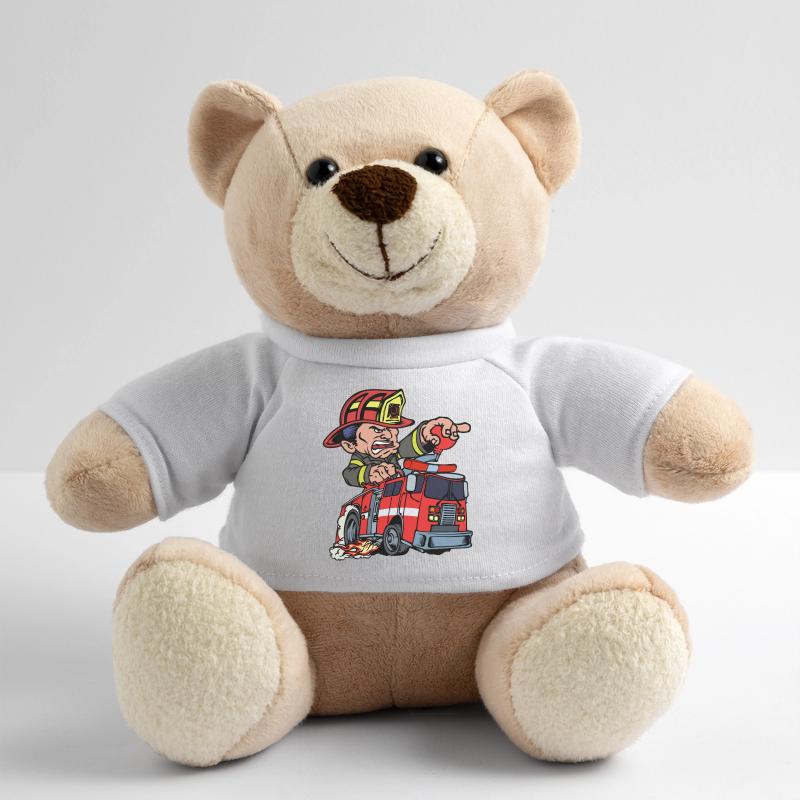 Firefighter Firefighter Fire Engine Lifesaver Teddy Bear
