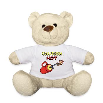 Fire Protection Fire Brigade Fire Extinguisher Statement - Teddy Bear - white - Front