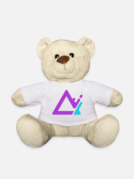 Geometrische Kronenform in Lila - Teddy - Weiß