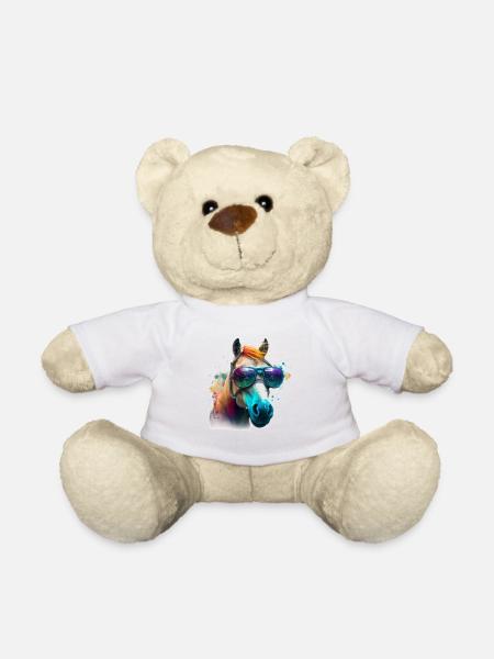 Cooles Freches Graffiti Pferd Pferdeliebhaber - Teddy - Weiß
