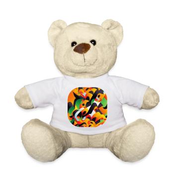Abstract - Teddy Bear - white - Front