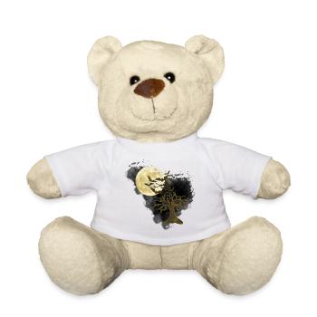 knorriger halloween-Baum, gothic motiv, Monde - Teddy - Weiß - Vorne