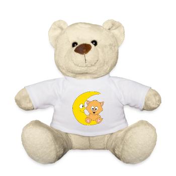KATZE - MOND - KATER - TIER - TIERISCH - Teddy - Weiß - Vorne