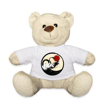 Dragon chinois - Nounours - blanc - Devant