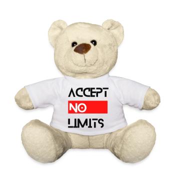 accept no limits grenzenlos erfolg motivation - Teddy - Weiß - Vorne