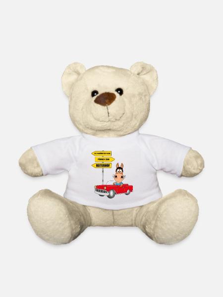 REITERHOF - REITEN - PFERD - PFERDE - TIER - AUTO - Teddy - Weiß