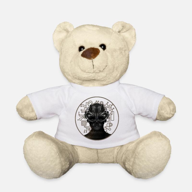 eindrucksvolles Portrait eines Ausserirdischen - Teddy - Weiß