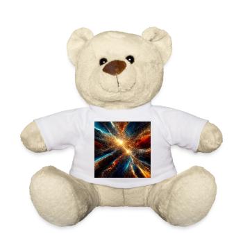 Kosmische Explosionsfarben - Teddy - Weiß - Vorne
