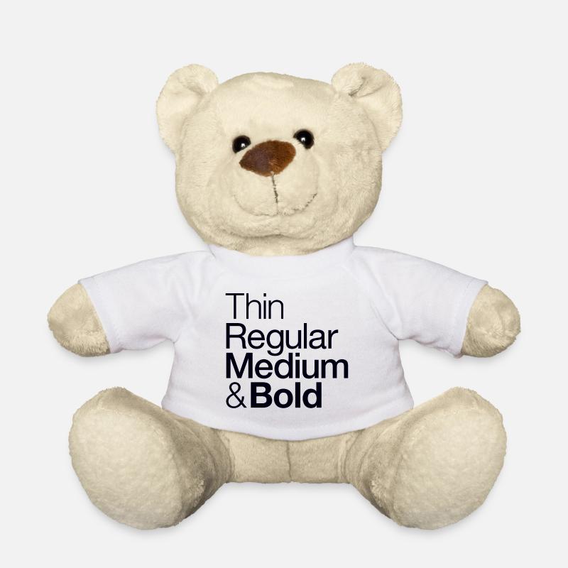 Typograph - Typografie - Design - Teddy - Weiß