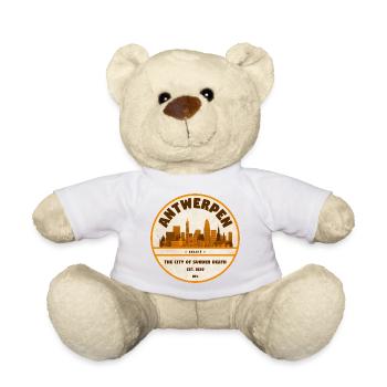 Antwerp Skyline Vintage - Nounours - blanc - Devant