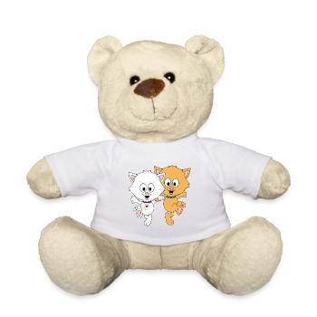 KATZEN - TANZEN - KATZE - TÄNZERIN - TÄNZER - Teddy - Weiß - Vorne