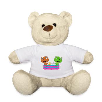 DINOSAURIER - DINOS - PLANSCHBECKEN - POOL - Teddy - Weiß - Vorne