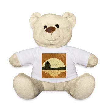 Retro Sonnenuntergang am See - Teddy - Weiß - Vorne