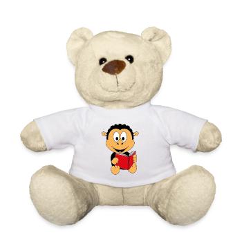 SCHAF - BUCH - LESEN - GESCHICHTE - TIERISCH - Teddy - Weiß - Vorne