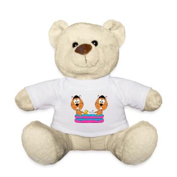 POOL - PLANSCHBECKEN - OTTER - BIBER - MARDER - Teddy - Weiß - Vorne