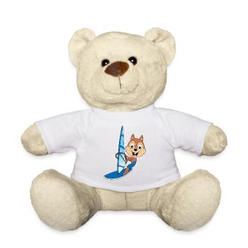 EICHHÖRNCHEN - WINDSURFER - SURFER - WASSERSPORT - Teddy - Weiß - Vorne